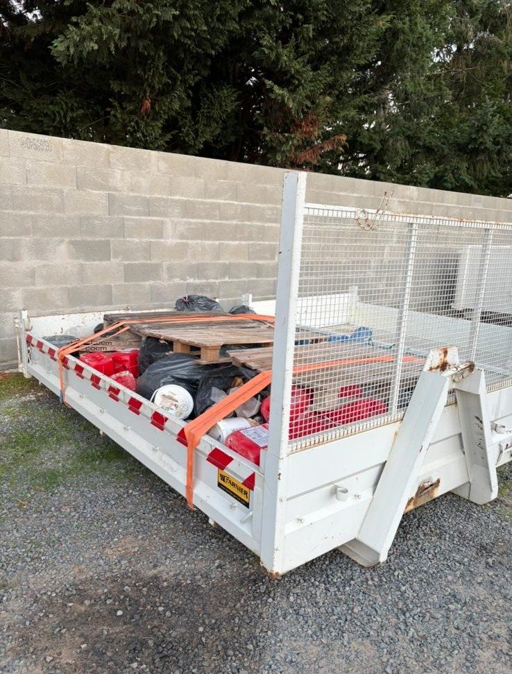 Benne plateau MTA pour déchets DIB